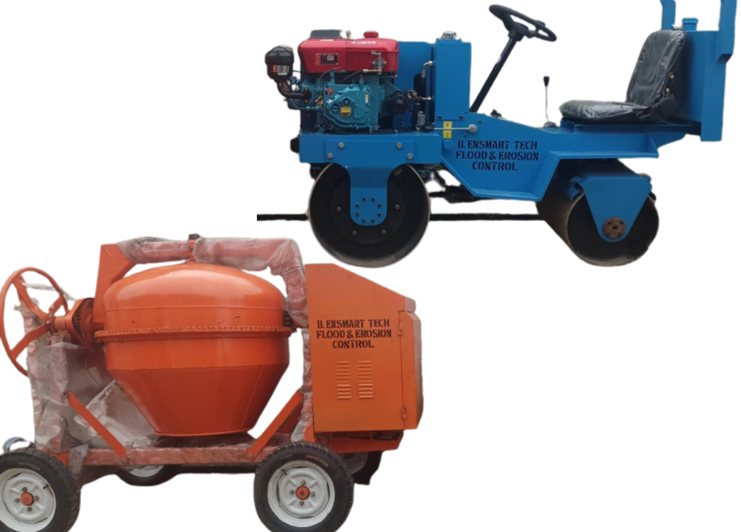 image of a flood and erosion control machinery